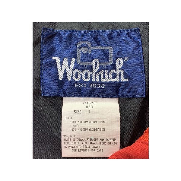 WOOL RICH ナイロンジャンパー ワンポイントロゴ アウター 古着 ウール