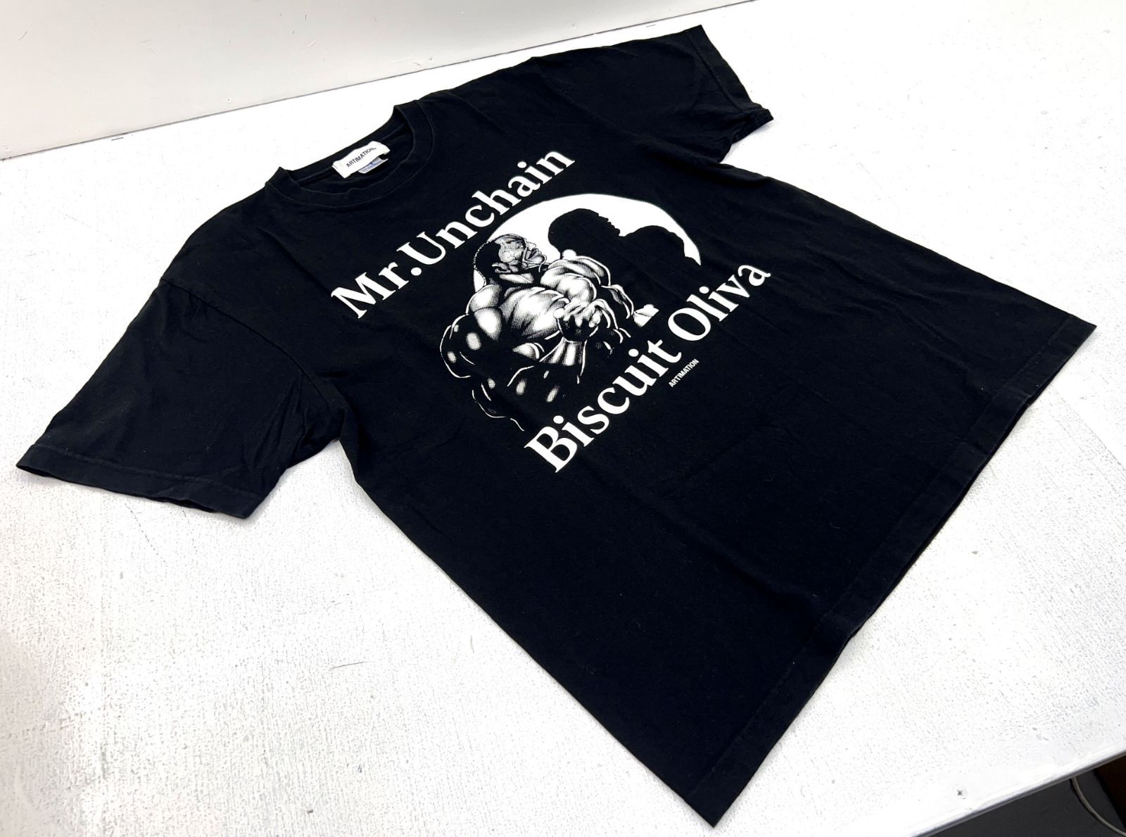 UNCHAIN'S 　Tシャツ：ビスケットオリバ　 Tシャツ 　刃牙博 UNCHAIN'S Tシャツ：ビスケットオリバ Tシャツ 刃牙博 - メルカリ