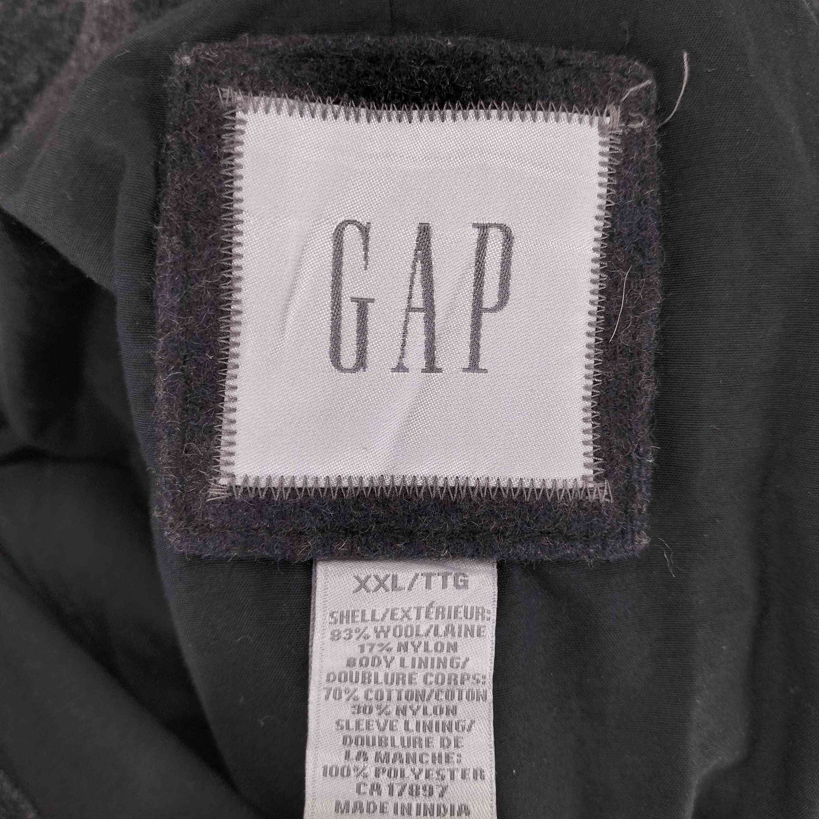 ギャップ Gap 00S OLD ウールステンカラーコート メンズ XXL