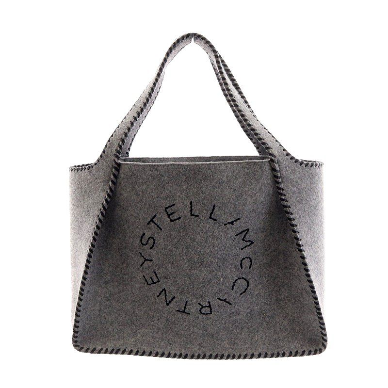 ステラマッカートニー STELLA McCARTNEY トートバッグ フェルト ロゴ 