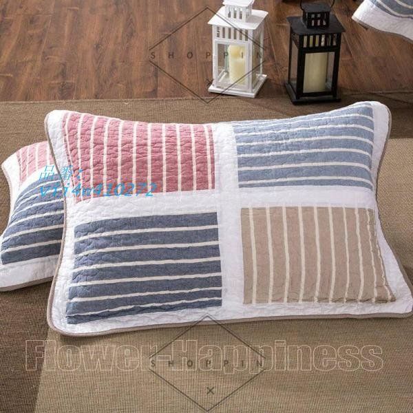 綿 無地 ベッドカバー ベッドスプレッド マルチ カバー キルト 綿 おしゃれ ダブル 3点セット vii4w410272 KIN-KAAI_COM