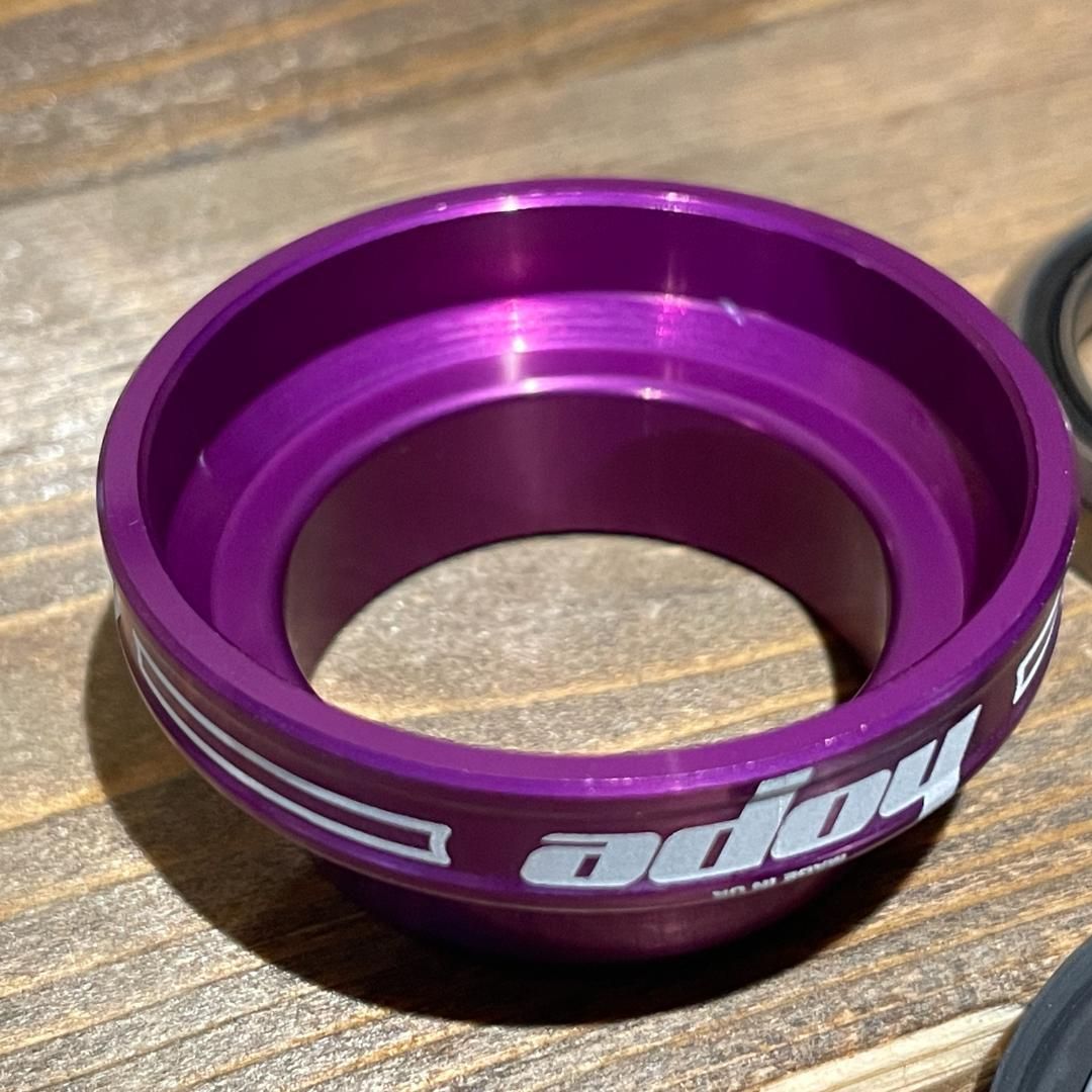 【新品】hope ホープ 1 1/8\" パープル ヘッドセット EC34 新品】hope ホープ 1 1/8