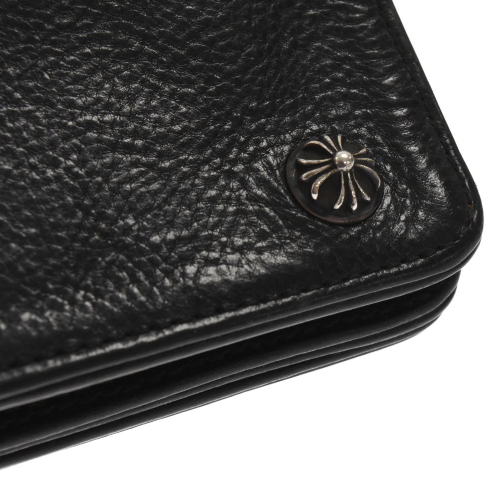 クロムハーツ 2ZIP STRAP クロスボールボタン 二つ折り財布 SV925 クロムハーツ 2ZIP STRAP クロスボールボタン 二つ折り財布 SV925