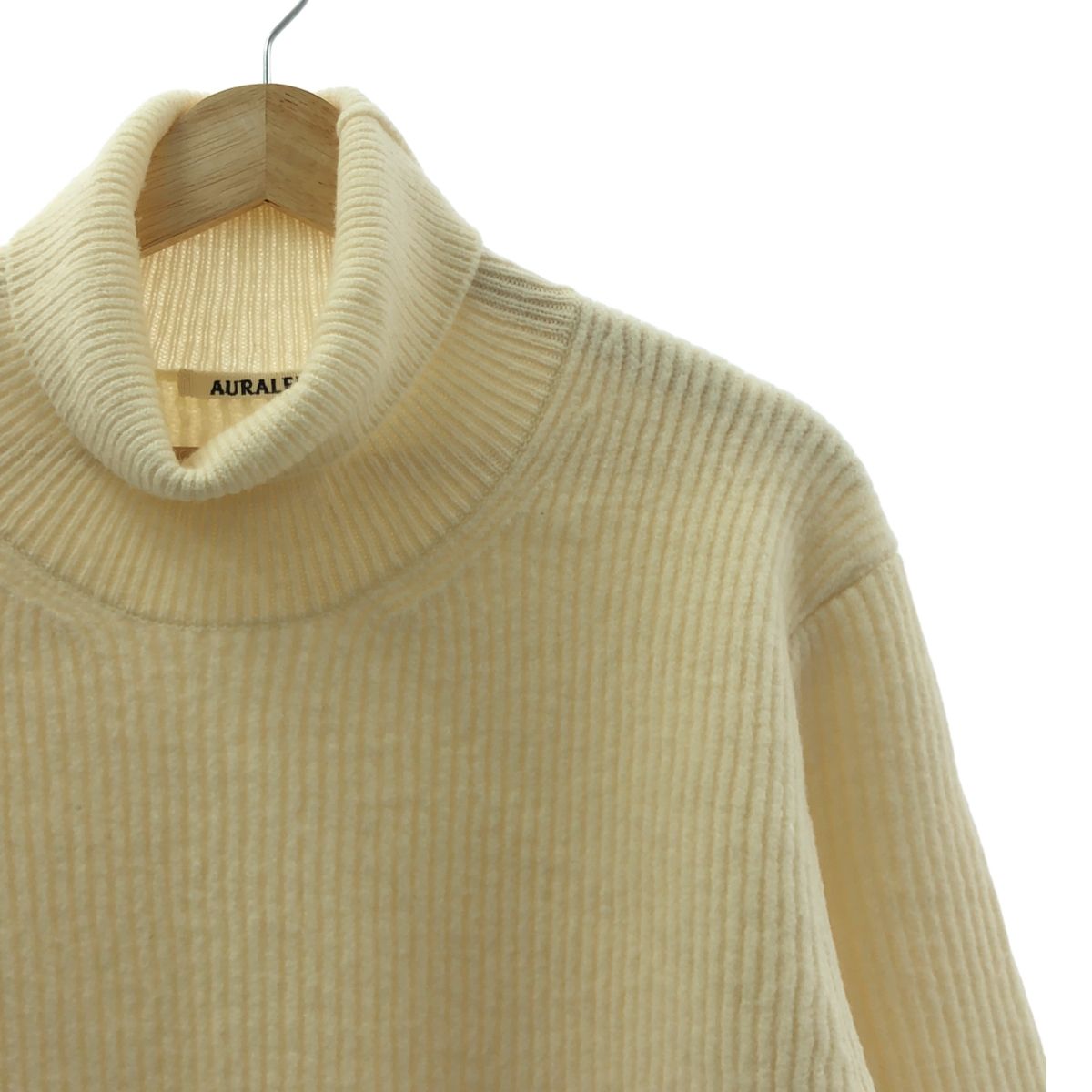 AURALEE / オーラリー | 2023AW | MILLED FRENCH MERINO RIB KNIT