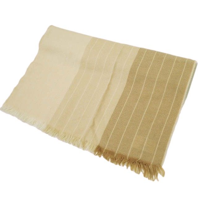 JOHNSTONS ジョンストンズ スコットランド製 EXTRA FINE MERINO GRADATION STRIPE SCARF エクストラファインメリノ グラデーションストライプマフラー BEIGE スカーフ【中古】【JOHNSTONS】 JOHNSTONS ジョンストンズ スコットランド製 EXTRA FINE MERINO