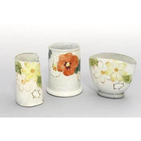 瀬戸焼 花花兎 しゃもじ立て ※陶器,シリーズ,個性的,高級感,高