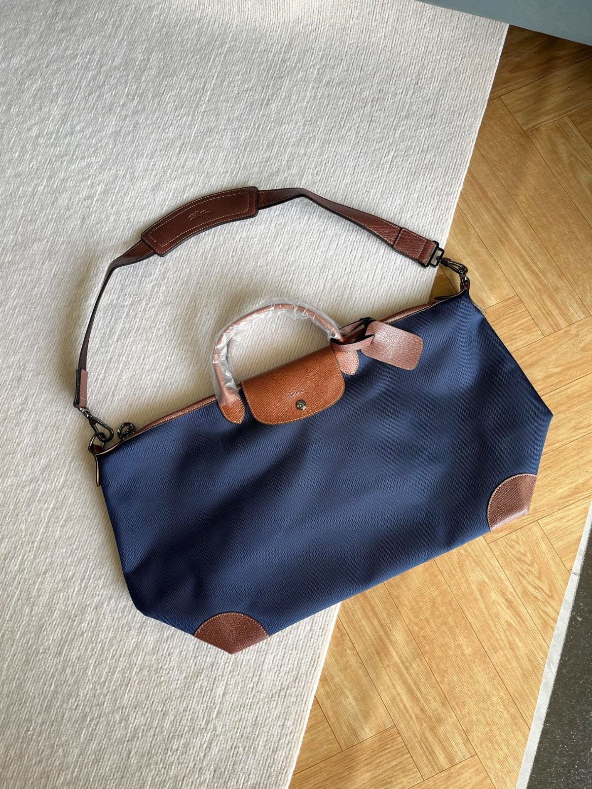 Longchamp 大容量 男女兼用 2way バッグ 旅行通勤バッグ # グリーン