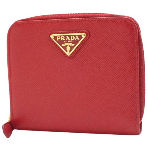 PRADA(プラダ) ラウンドジップ 二つ折り財布 コンパクト財布 2つ折り