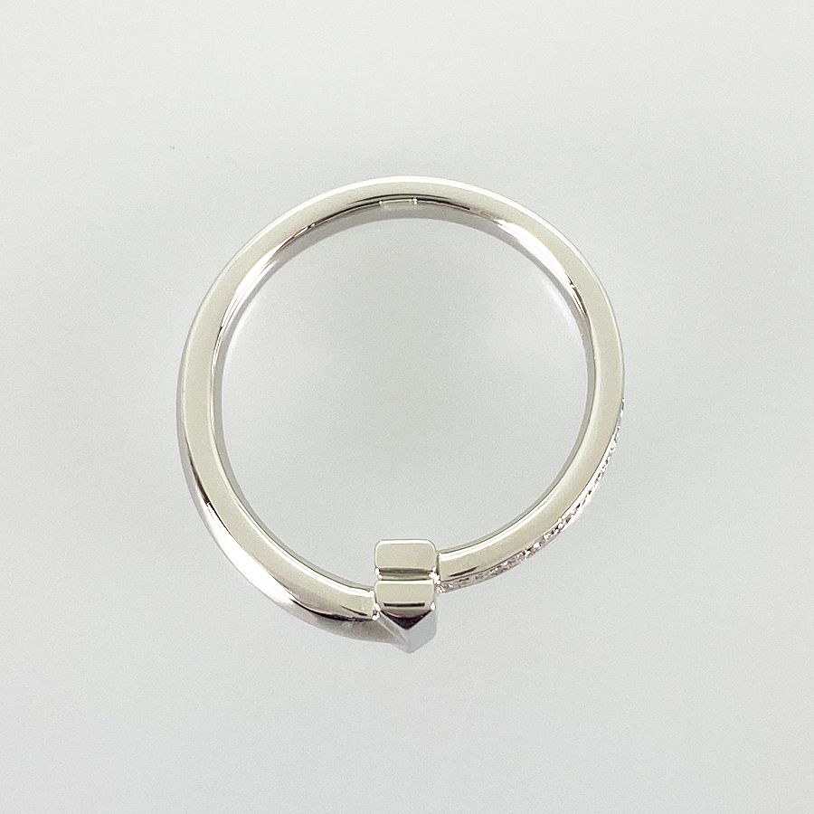 ティファニー TIFFANY&Co. Tワン ナロー K18WG ダイヤモンド 9.5