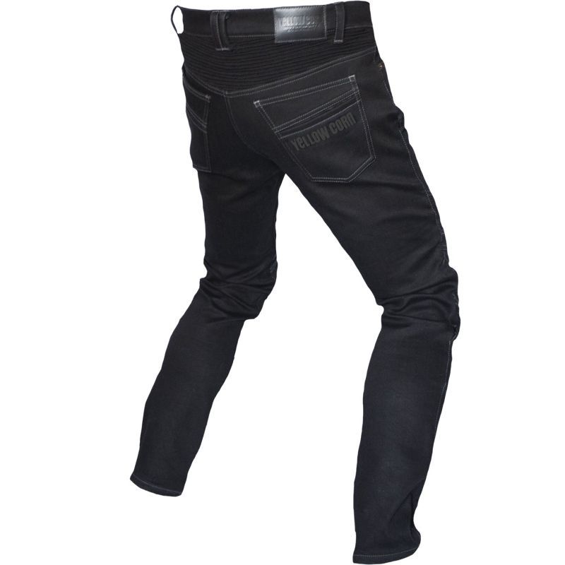 正規品 イエローコーン YRP-001 ウォームライディングパンツ BK|BK 30inch ストレッチデニム|防風|裏フリース