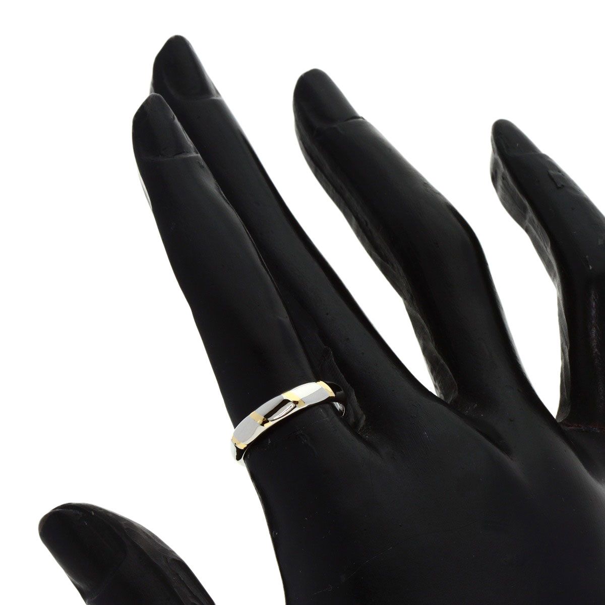 磨き済】セリーヌ PT850 750 コンビ リング 約10号 6403 磨き済