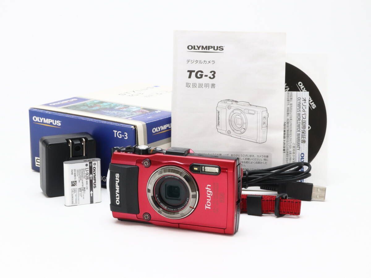 良品 OLYMPUS TG-3 Tough デジタルカメラ レッド 防水 Amazon.com : OM SYSTEM OLYMPUS TG-3 Waterproof 16 MP Digital