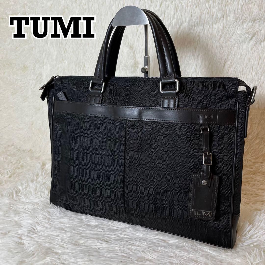 【大特価!!】 TUMI ビジネスバッグ ブラック ナイロン レザー ブリーフケース Bag
