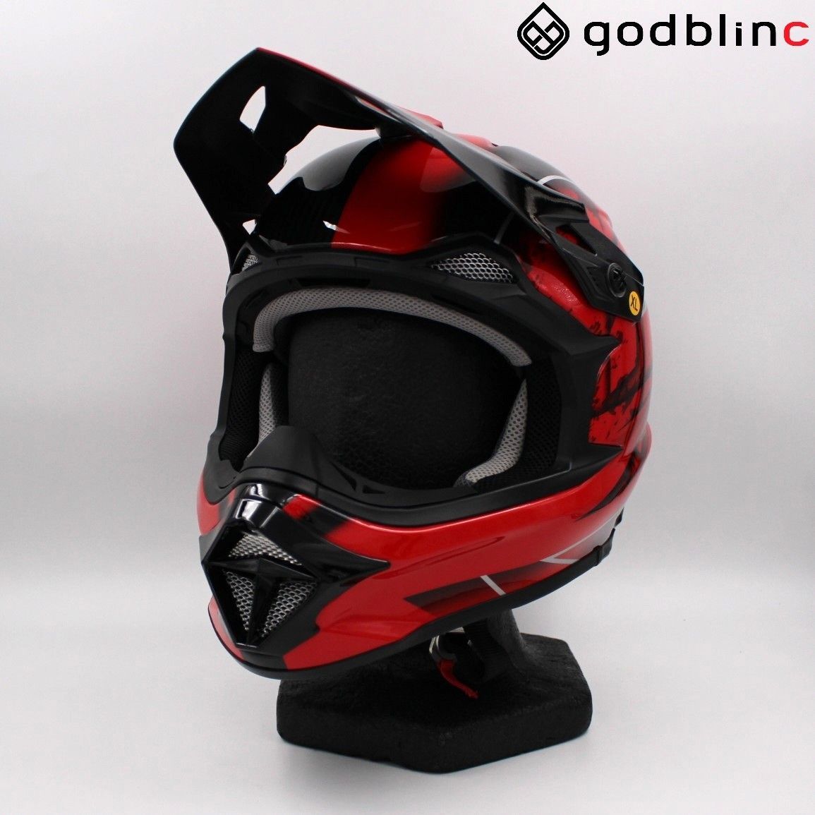 ZEALOT マッドジャンパー2 CARBON HYBRID GRAPHIC RED XLサイズ MJC0016 オフロードヘルメット
