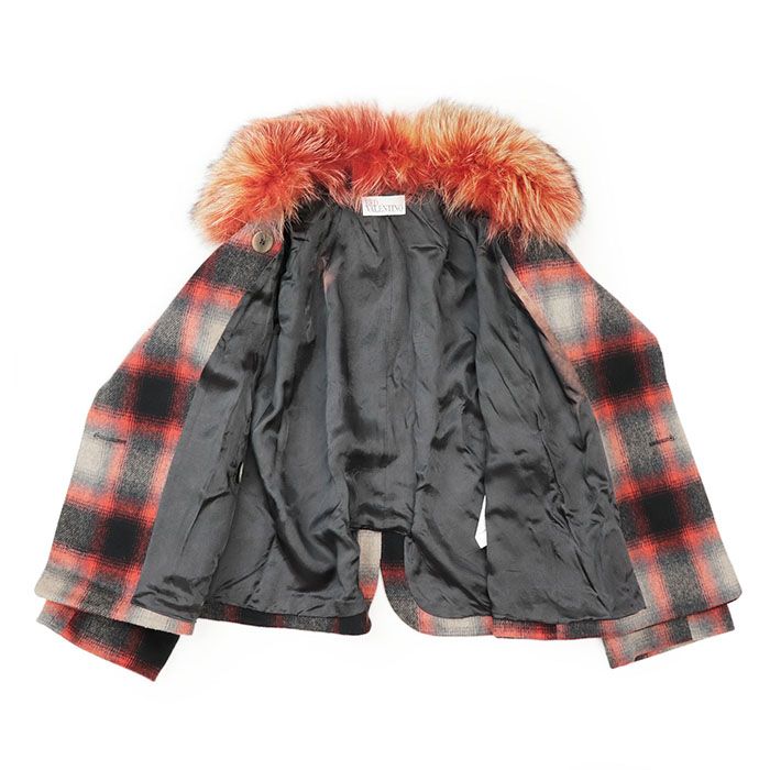 RED VALENTINOレッドヴァレンティノ♪コート アウター 美品】RED VALENTINO レッド ヴァレンティノ P コート ロゴ