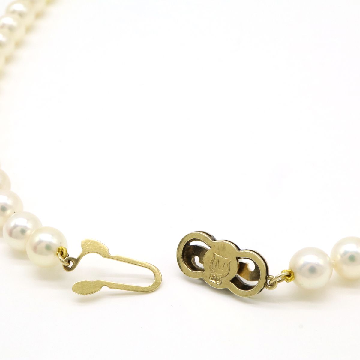 MIKIMOTO ミキモト パール ネックレス チョーカー 真珠 52玉 6.5m/m  