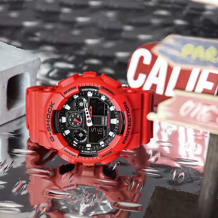 G-SHOCK ペアウォッチ 紅RED 金 希少 稼働品 tokeiten_g-shock-red-pair2