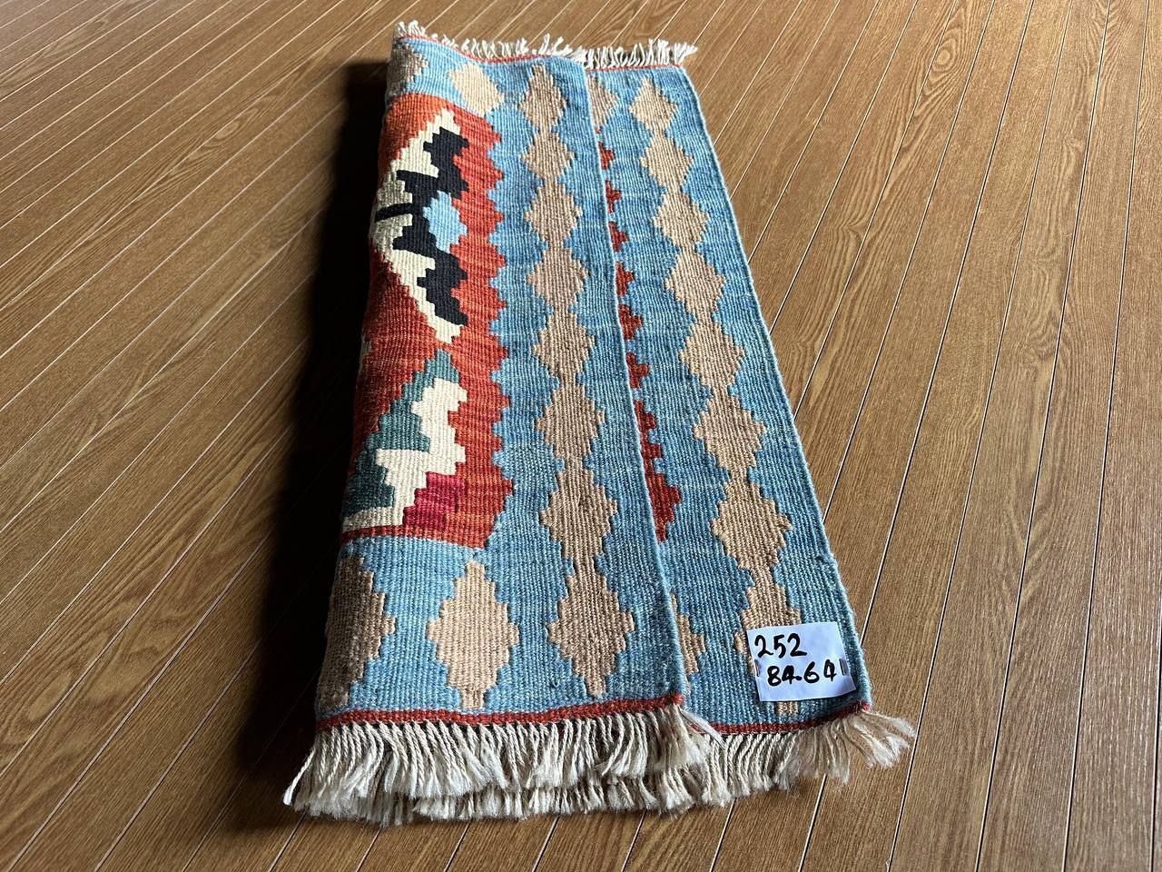 88 x 56】イラン直輸入☆シーラーズ産キリム・KILIM□2922-12-H