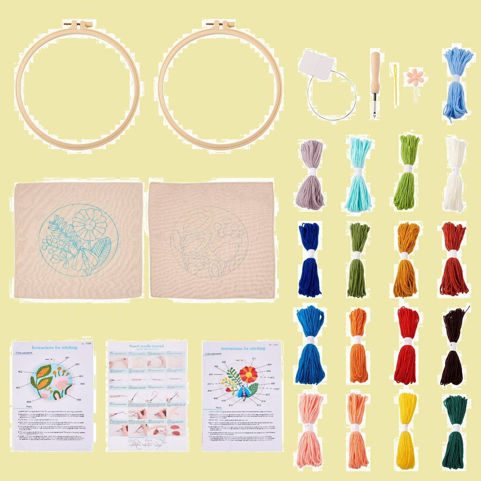 新着商品】Beadthoven パンチニードル刺繍キット 初心者 2セット