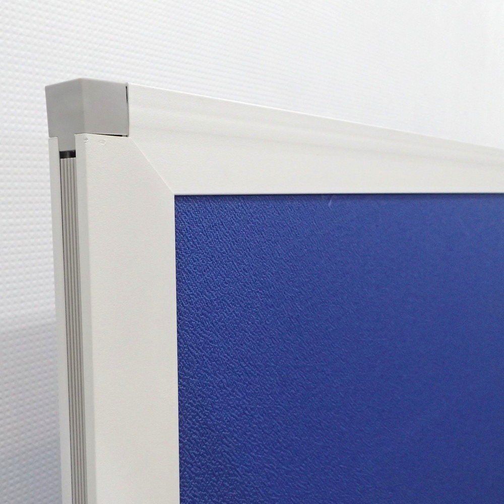 自立式ローパーテーション ブルー W1205 D350 H1813 衝立 間仕切り クロスパネル パーティション 軽量 EG18615 オフィス家具 MARWIL-DEMENAGEMENTS_CH