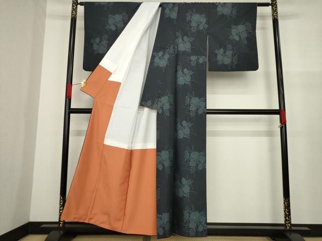 平和屋着物●小紋　草花文　洗える着物　AAAZ5005ck 平和屋着物○小紋 草花文 洗える着物 AAAZ5005ck - メルカリ