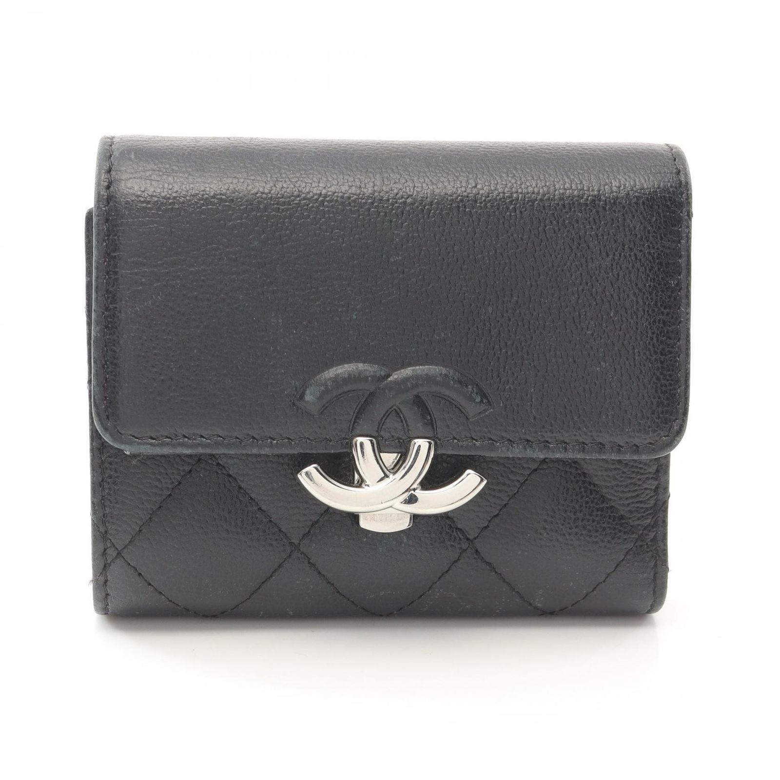 シャネル CHANEL マトラッセ ココマーク スモールフラップウォレット 