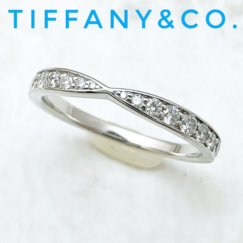 ?Tiffany＆Co. ハーモニー ダイヤモンド プラチナ リング 約8号 U