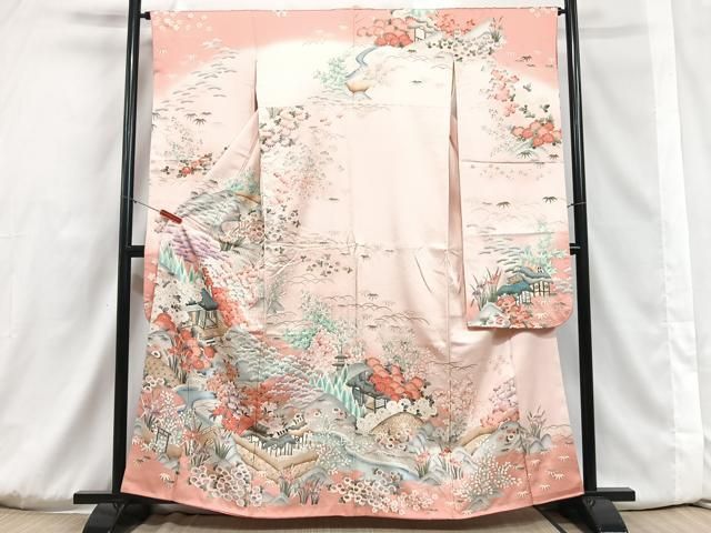 平和屋着物□豪華振袖 風景文 暈し染め 金彩 正絹 逸品 CAAU3716xi  