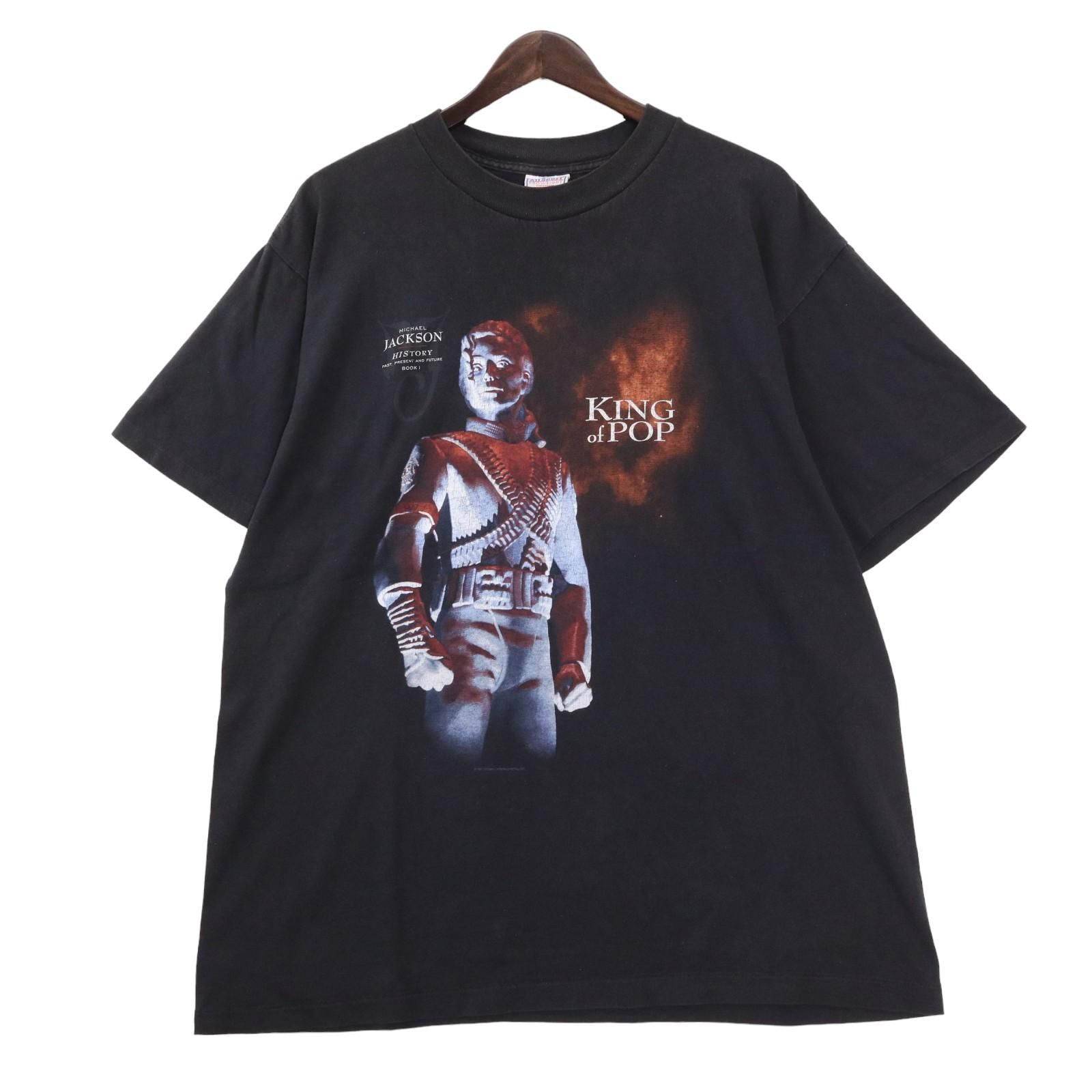 90年代 USA製 All Sport History 1994 Michael Jackson 半袖Ｔシャツ ブラック (メンズ XL) 中古 古着  A0942 - メルカリ