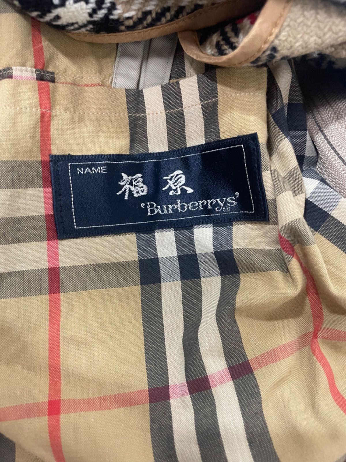 BURBERRY バーバリー ステンカラーコート ライナー脱着 ノバチェック M 希少 1枚袖】バーバリーズ ステンカラーコート ノバチェック