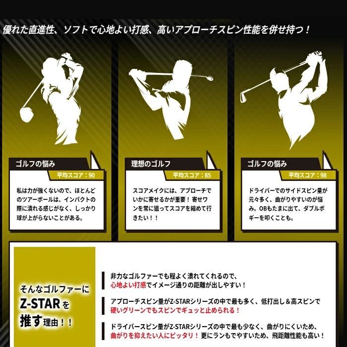 2025　スリクソン　Z-STAR　Z-STAR XV　ボールタイプにご注意ください　【宅配便】送料高騰の為【北海道・沖縄・離島】への発送はできません