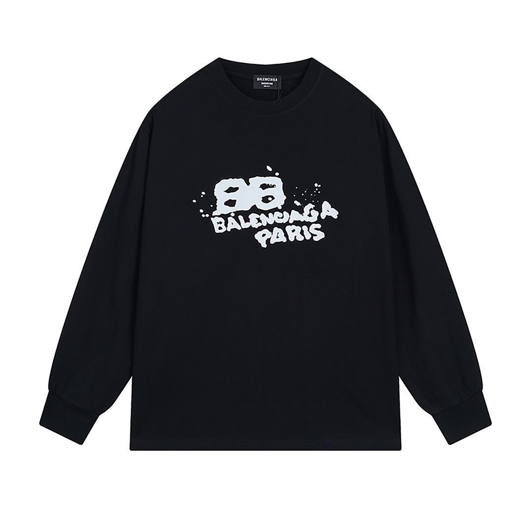 BALENCIAGA グラフィック長袖シャツ BALENCIAGA グラフィック長袖シャツ