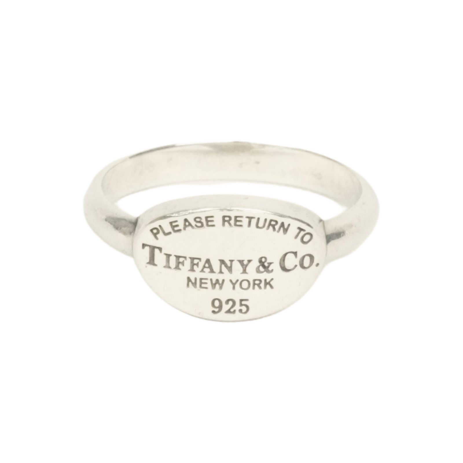 VINTAGE TIFFANY CO ティファニー リターントゥ リング SV 925 シルバー Ag 22号 ヴィンテージ Return to Ring