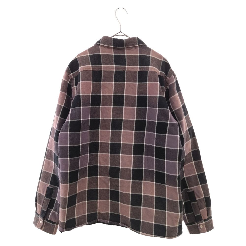 Supreme quilted faded outlet plaid shirt