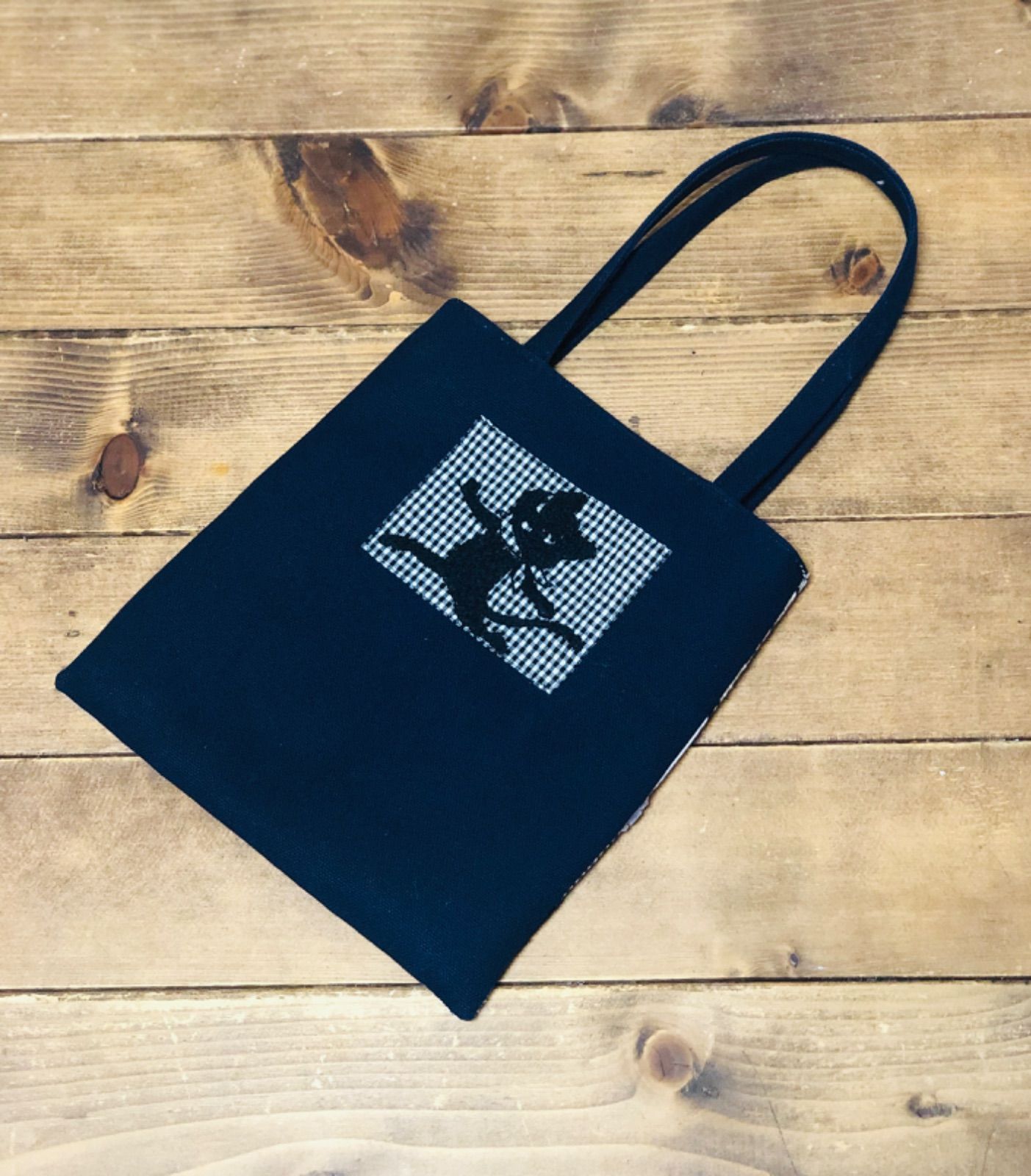 pjcクロッチくんとミナペルホネンのトートバッグ　ポシェット付き　　ハンドメイド pjcクロッチくんhandmade パッチワーク トートバッグ ミナ