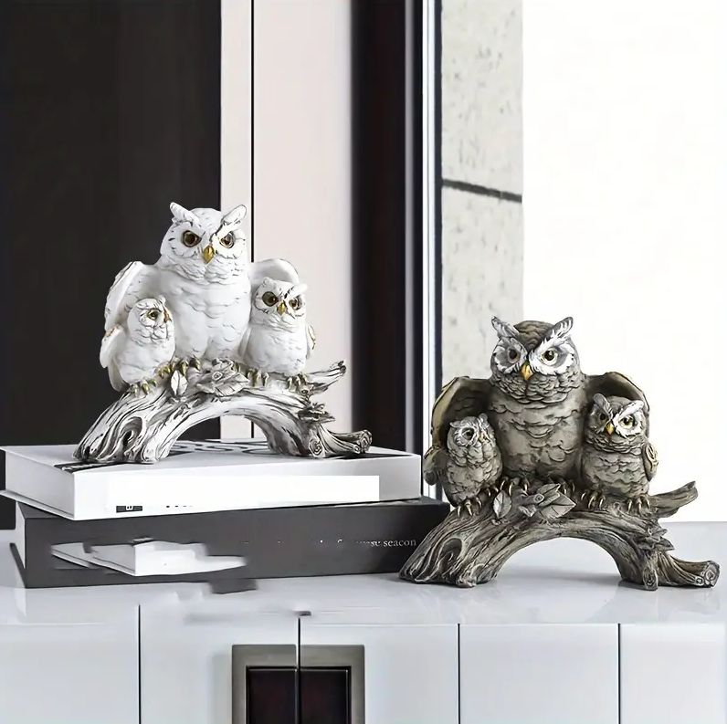 クリエイティブホームリビング装飾.アメリカンフクロウ置物