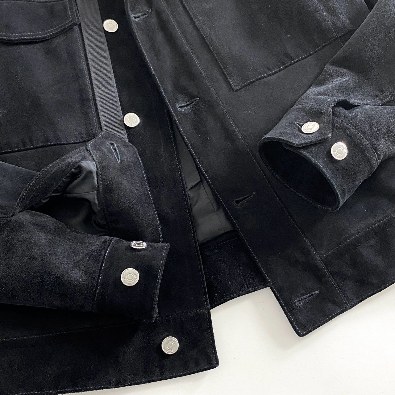 83h13 DIOR HOMME ディオールオム ロゴテープ クラシックレザーボア