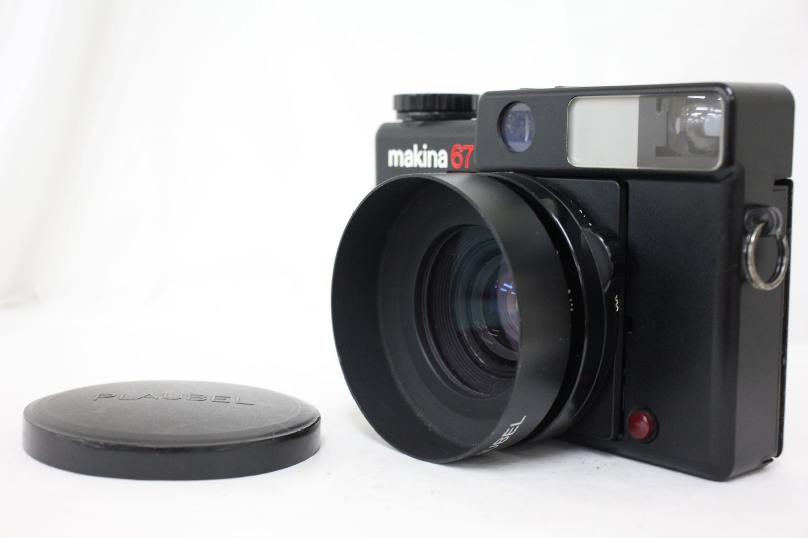返品保証 プラウベル Plaubel Makina67 Nikkor 80mm F2.8 純正フード付き 中判カメラ M7393
