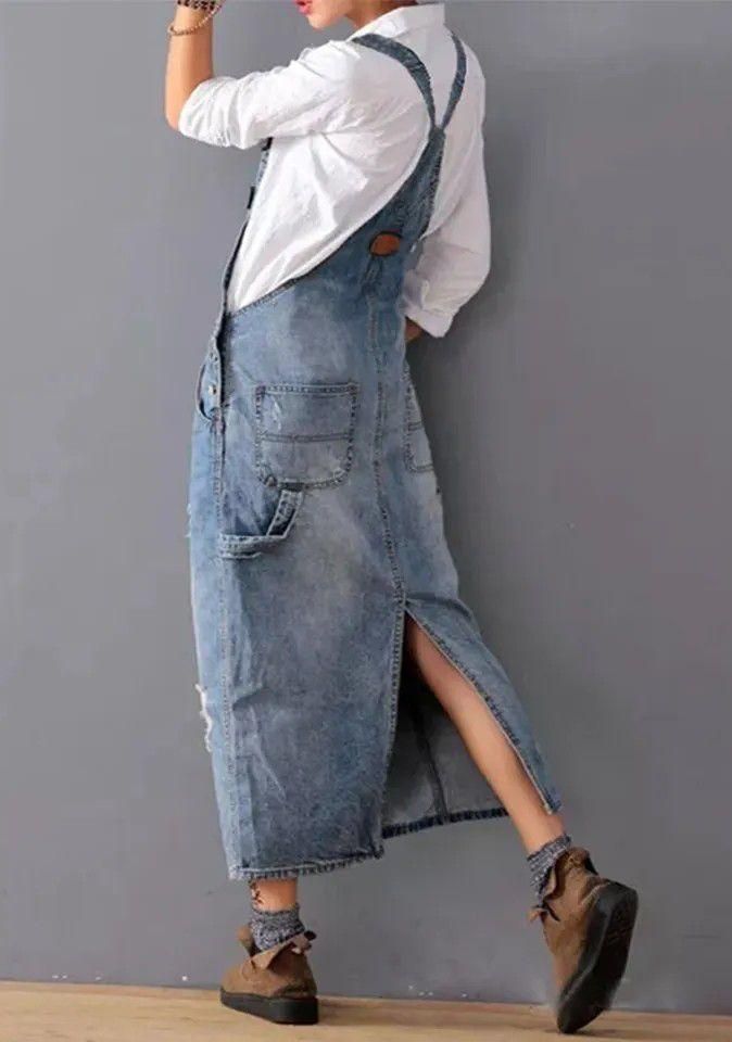 2XL デニムサロペット