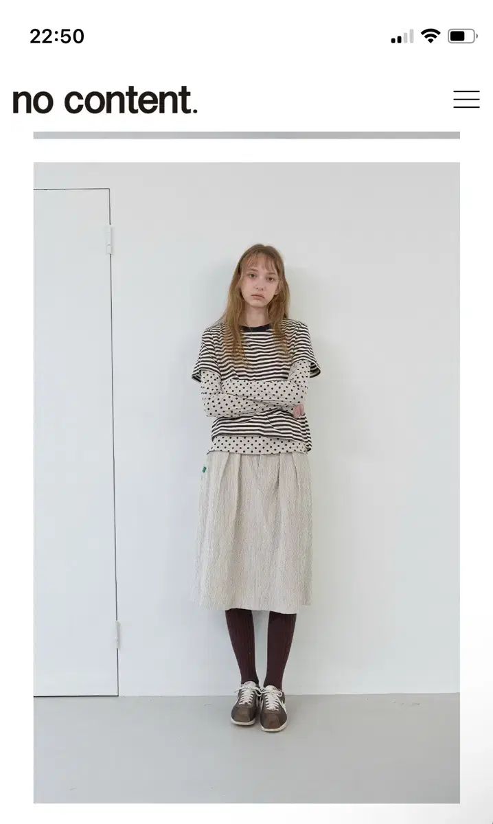 88 マルチ レイヤード Tシャツ アイボリー