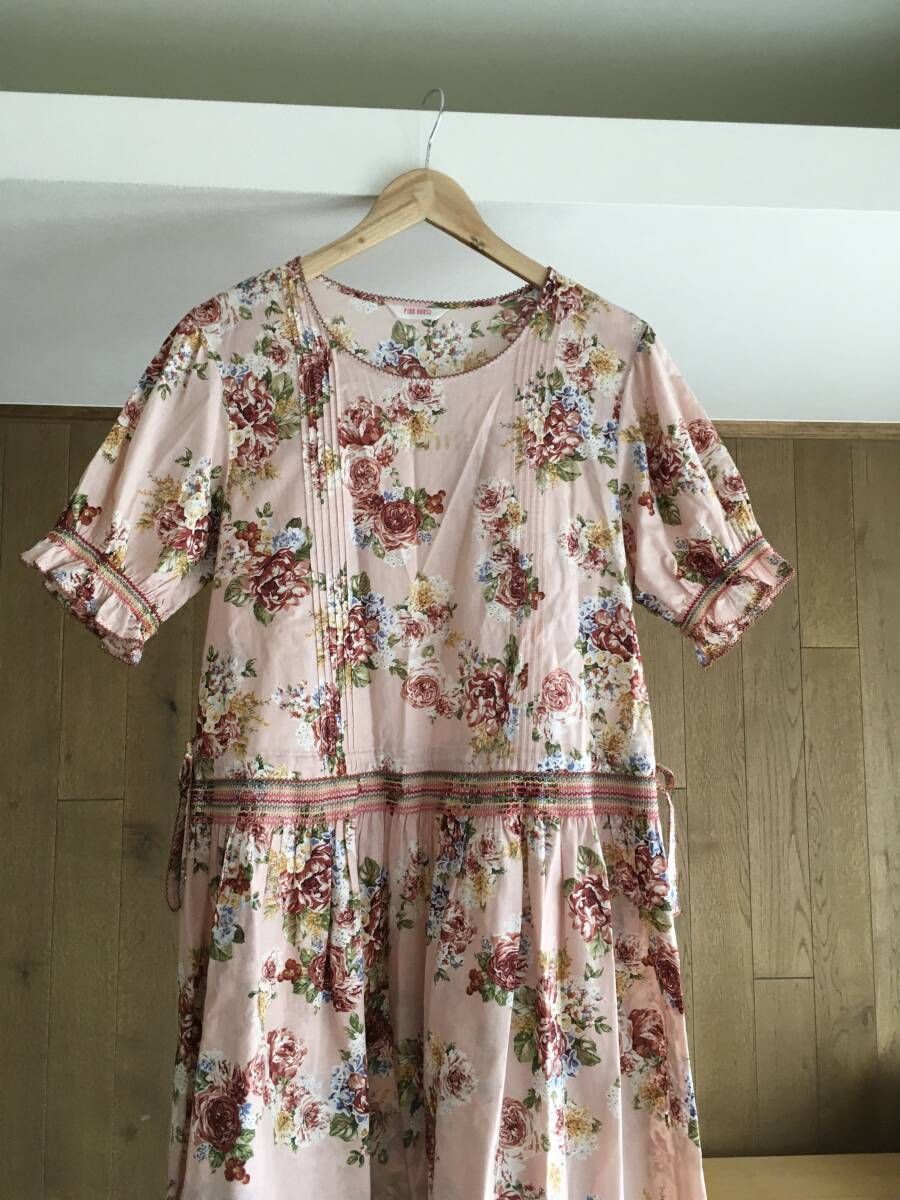 極美品 PINK HOUSEピンクハウス フラワー 花柄 ワンピース
