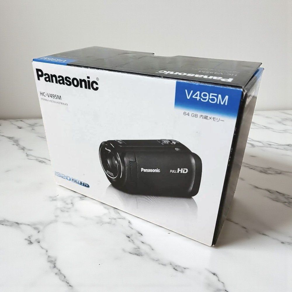 新品未使用　Panasonic HC-V495M ビデオカメラ 64GB 概要 デジタルハイビジョンビデオカメラ HC-V495M | デジタルビデオ
