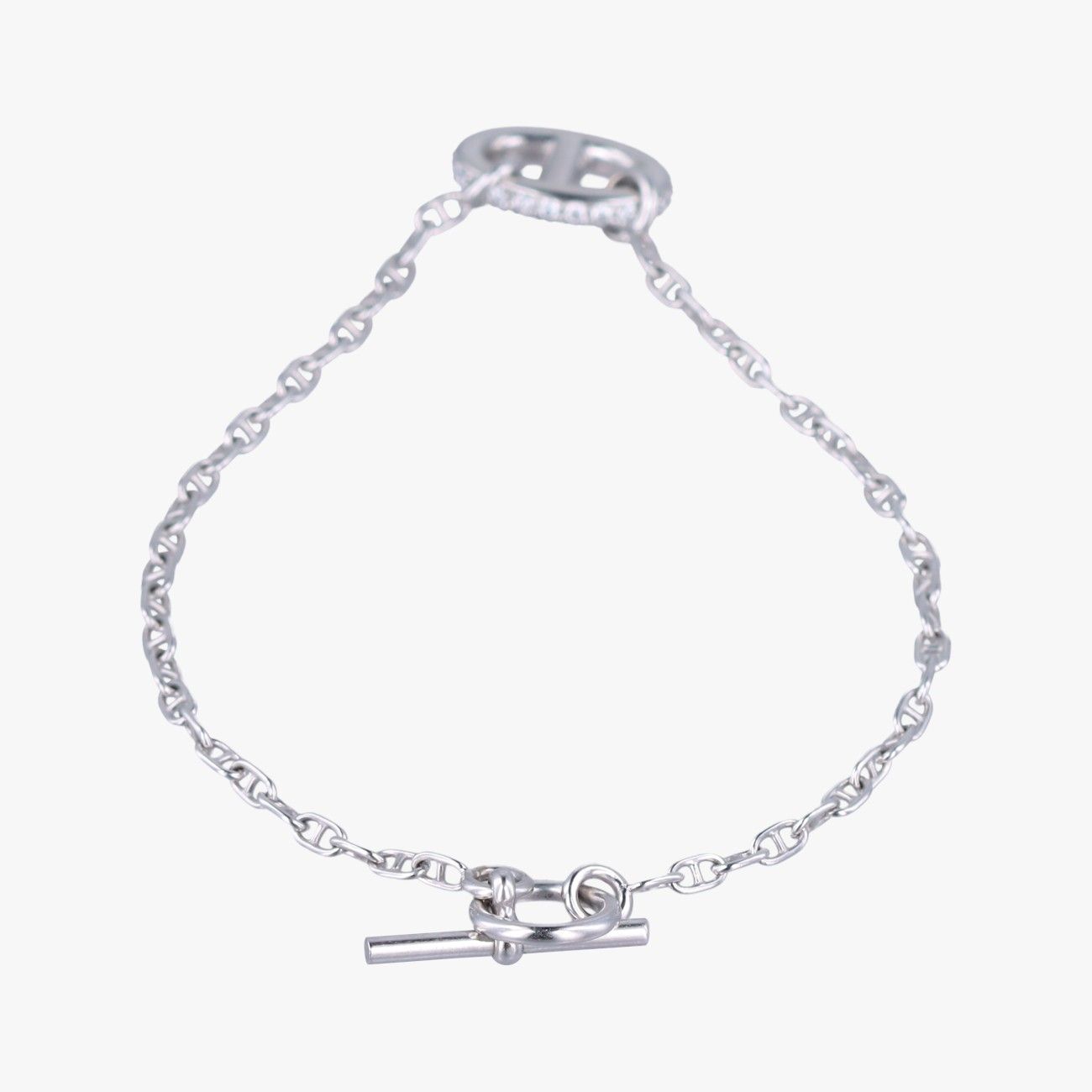 エルメスHermesニューファランドール ブレスレットシルバーAg92522G406301