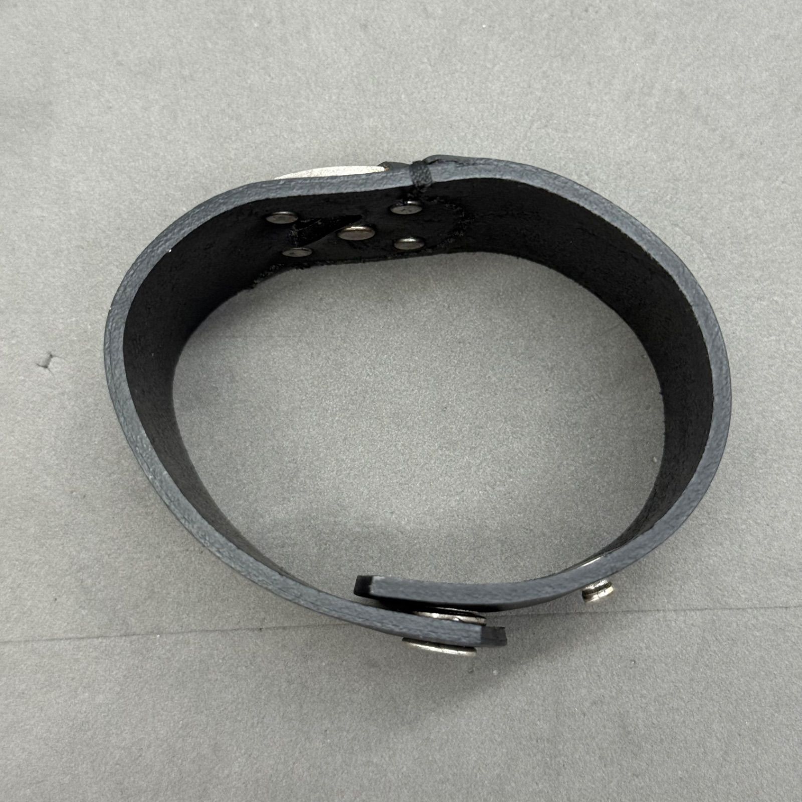 DIESEL black leather bracelet ディーゼル レザーブレスレット