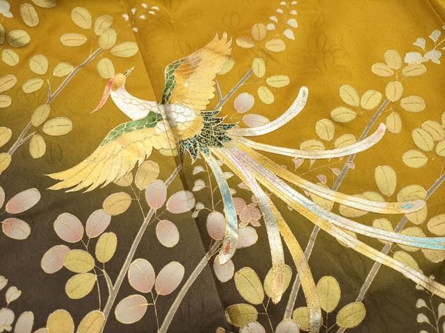 豪華　花鳥文　ぼかし　金銀彩　ラメ　逸品　フルセット　振袖　振り袖 振袖 豪華 金彩 銀通し ラメ刺繍 紋意匠 桜 身丈164cm 振袖 豪華