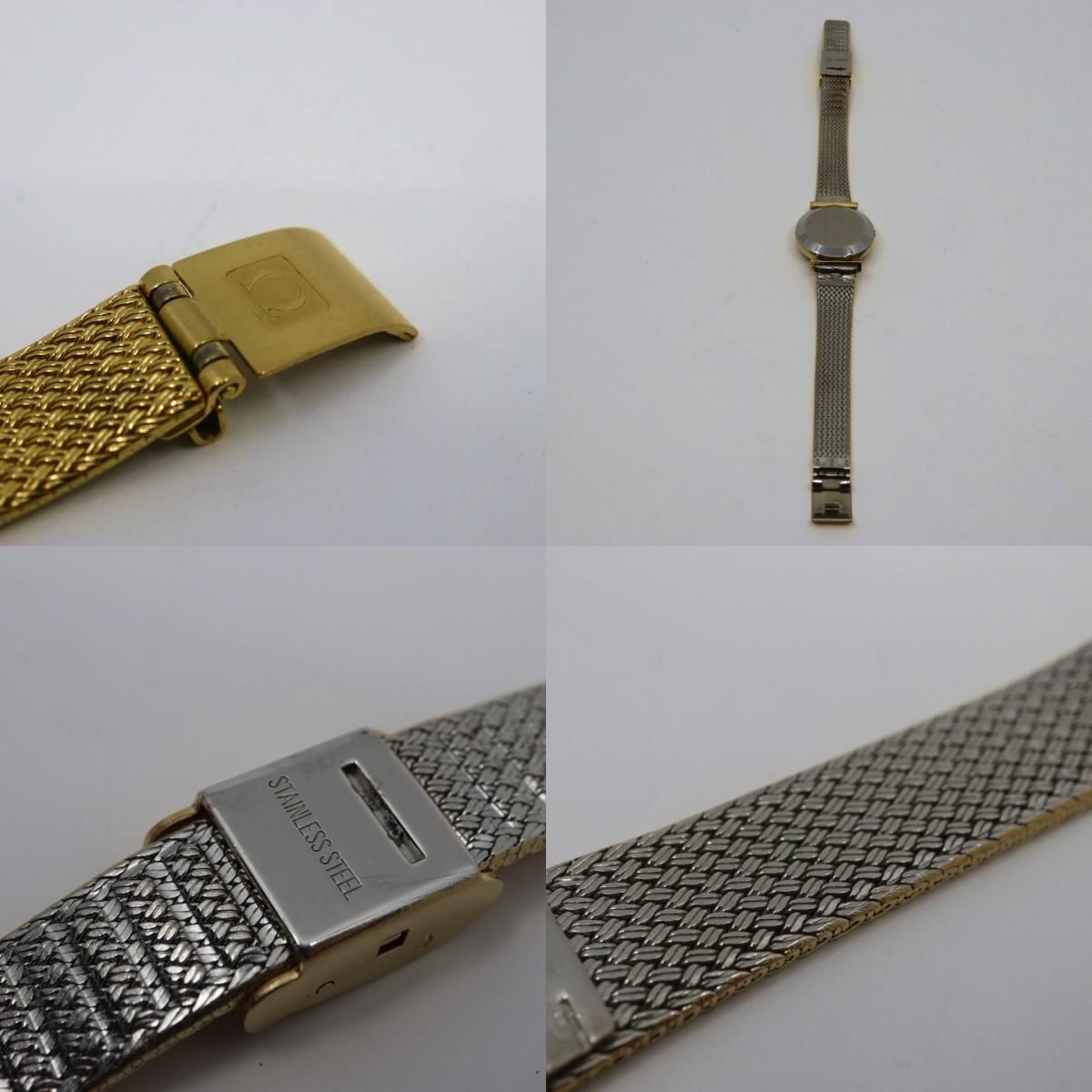 オメガ OMEGA デビル クオーツ ゴールドカラー レディース 腕時計  