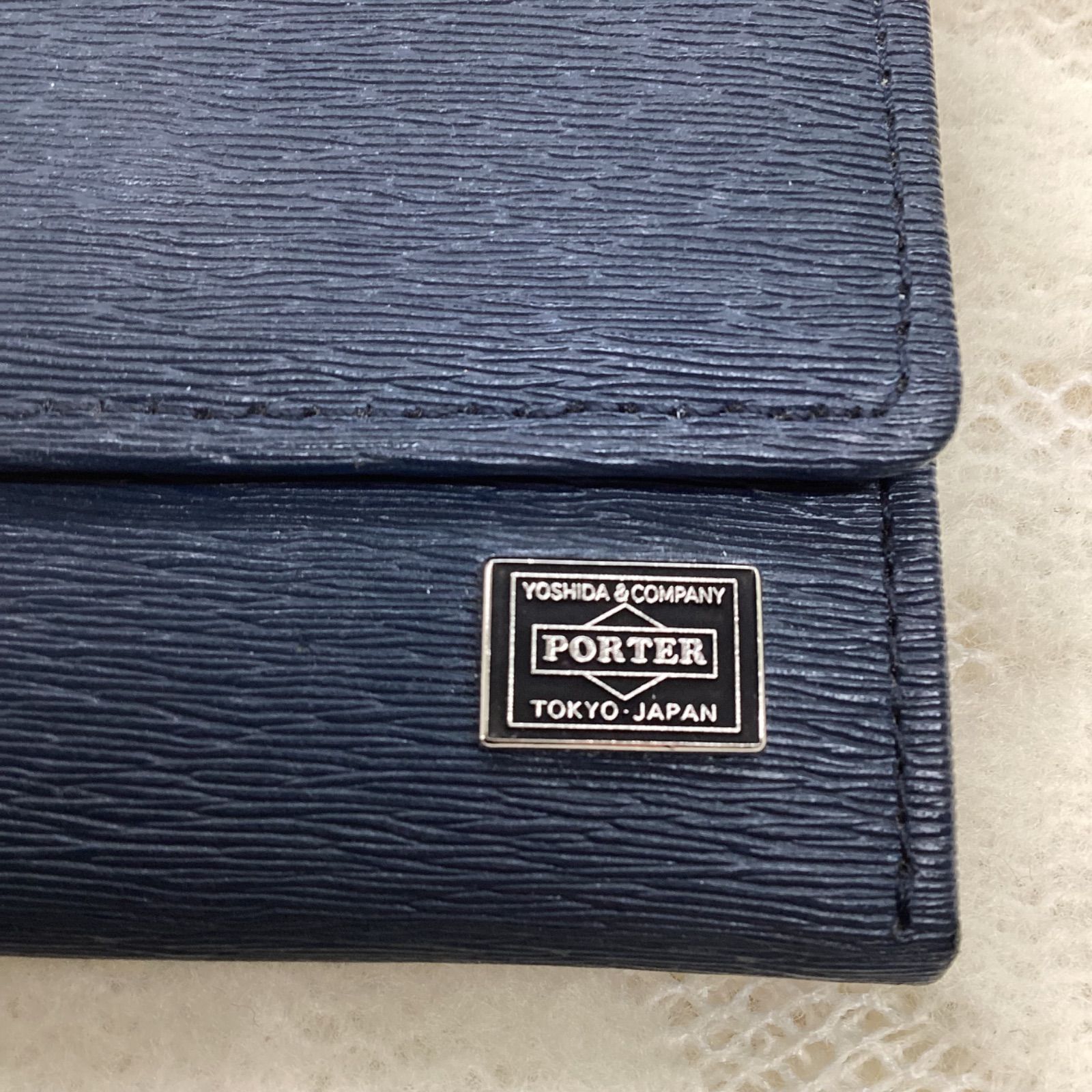 【新品未使用】　PORTER ネイビー コインケース Amazon | ポーターPORTER カレント コインケース 小銭入れ (本革