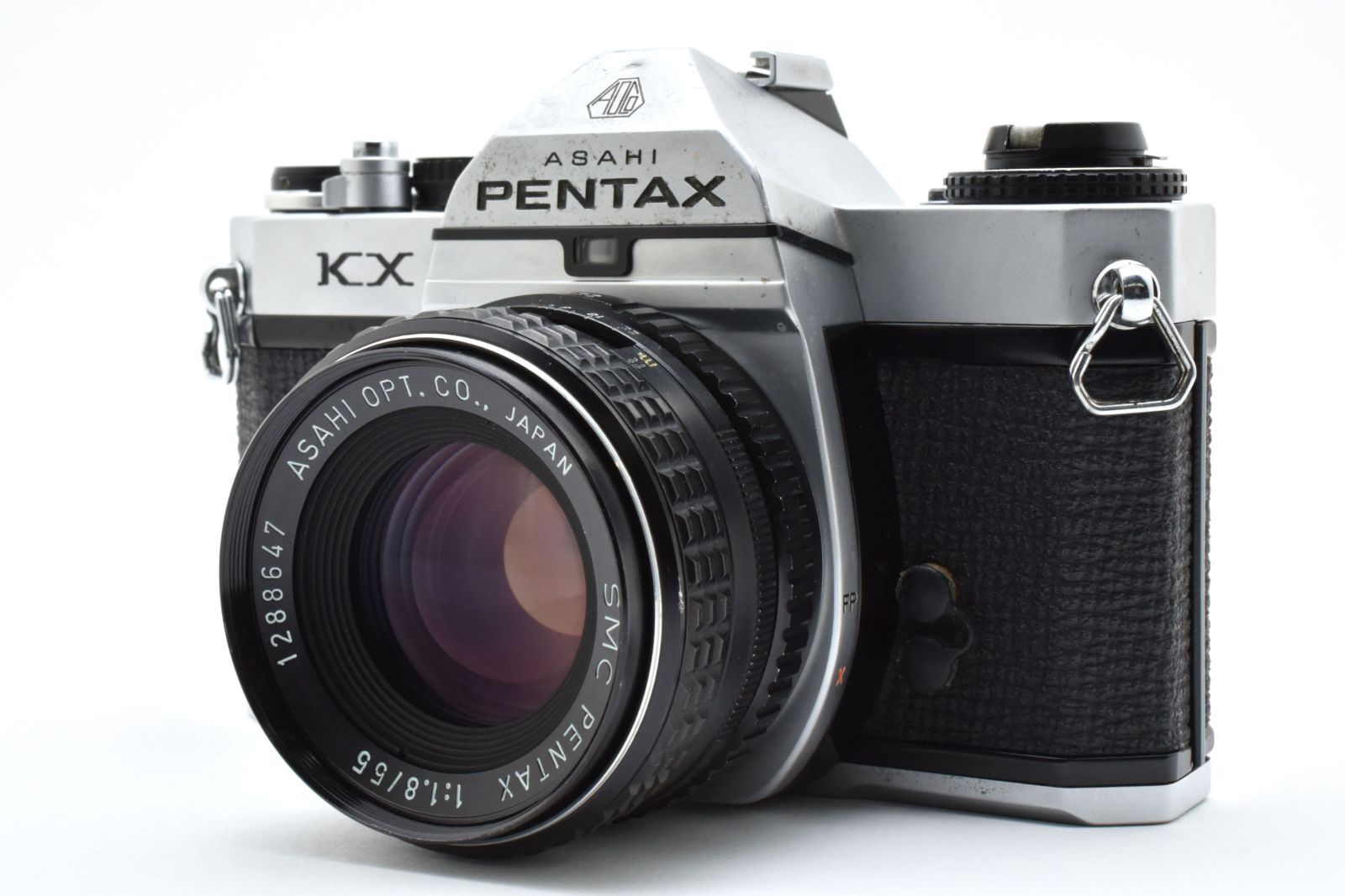 4964 並品 Pentax KX 35mm Film Camera w| SMC Pentax 55mm F1.8 Tested ペンタックス MFフィルムカメラ
