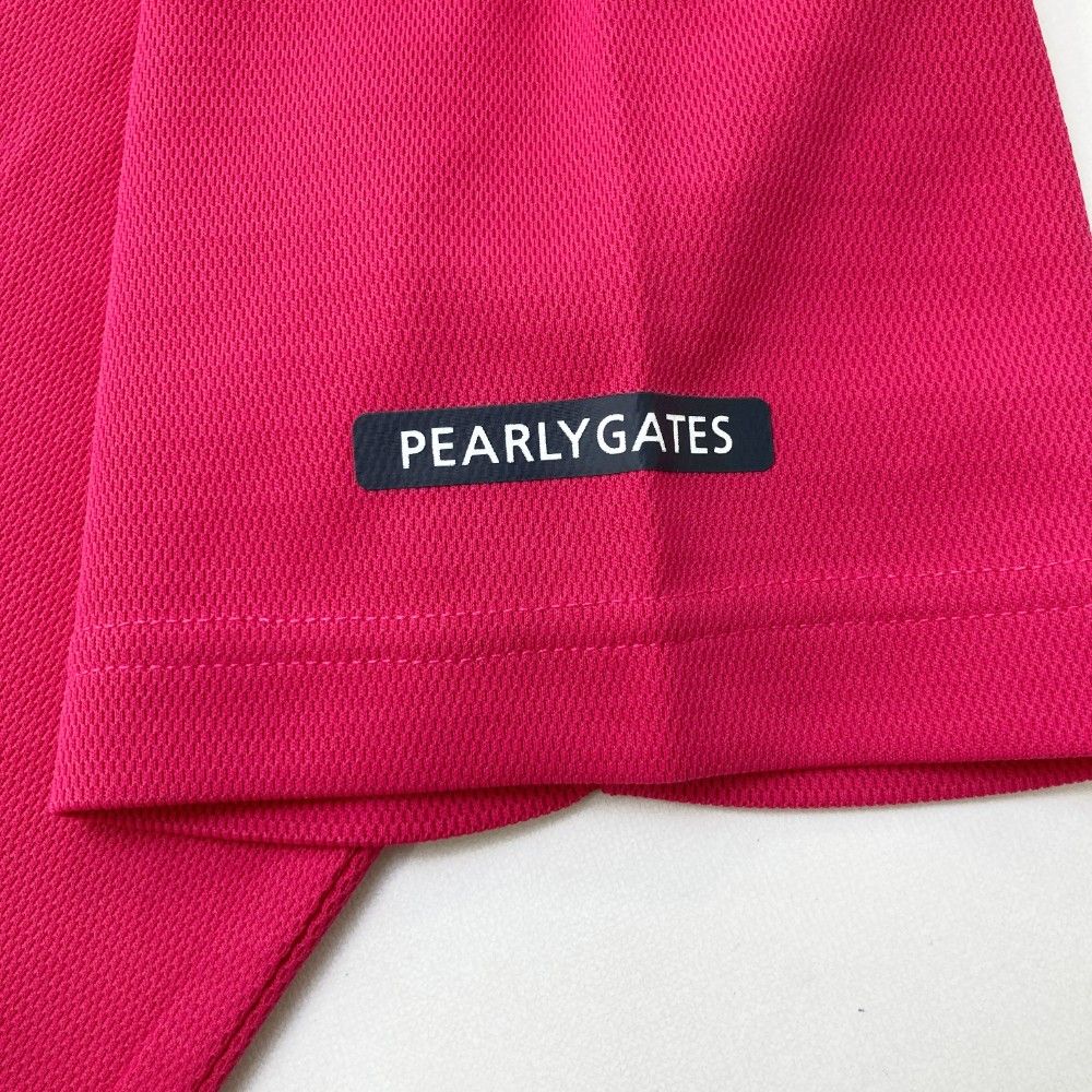 サイズ 4 PEARLY GATES パーリーゲイツ モデル ハイネック半袖Tシャツ ピンク系 240101260047 ゴルフウェア メンズ ストスト LLC-HASEGAWATOSO_COM