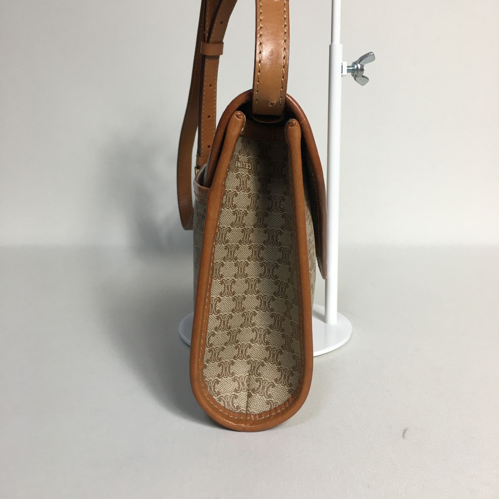 2503-193｜美品｜セリーヌ ショルダーバッグ ブラウン マカダム柄 CELINE - 2503-193｜美品｜セリーヌ ショルダーバッグ ブラウン